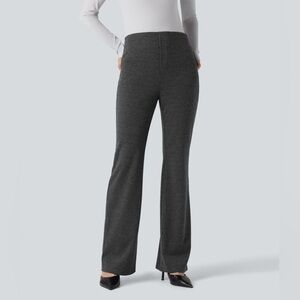 Halara Flex™ High Waisted Houndstooth Flare Work Pants with Pockets medium nwot
